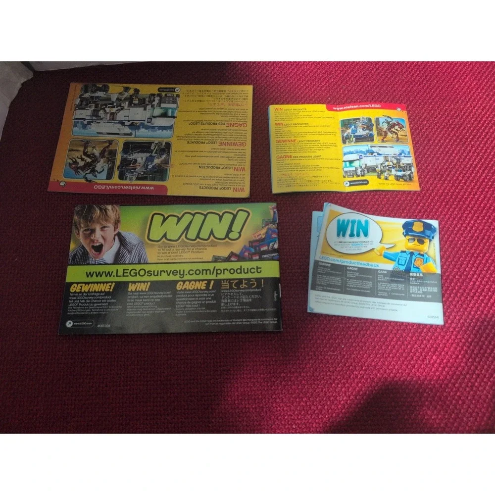 Lego City Instruction Booklet Lot Of 10 Booklets Only Plus Poster*Read